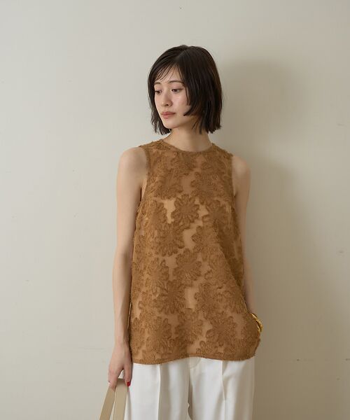 Rouge vif la cle / ルージュ・ヴィフ ラクレ シャツ・ブラウス | 【一部店舗限定】フラワーフェザーアメスリブラウス | 詳細11