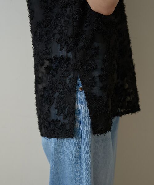 Rouge vif la cle / ルージュ・ヴィフ ラクレ シャツ・ブラウス | 【一部店舗限定】フラワーフェザーアメスリブラウス | 詳細25