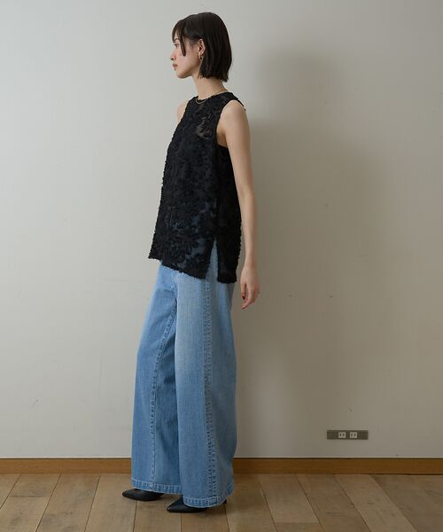 Rouge vif la cle / ルージュ・ヴィフ ラクレ シャツ・ブラウス | 【一部店舗限定】フラワーフェザーアメスリブラウス | 詳細21