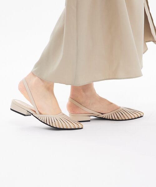 Rouge vif la cle/ルージュ・ヴィフ ラクレ 【一部店舗限定】メッシュサンダル ベージュ 24 Rouge vif la cle/ルージュ・ヴィフ ラクレ 【一部店舗限定】メッシュサンダル ベージュ 24