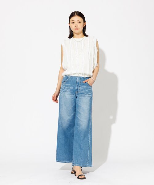 Rouge vif la cle / ルージュ・ヴィフ ラクレ デニムパンツ | 【SOMETHING/サムシング】LISA / スーパーワイド / デニムパンツ | 詳細12