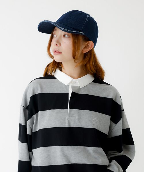 Rouge vif la cle / ルージュ・ヴィフ ラクレ ハット | 【FRUIT OF THE LOOM/フルーツ・オブ・ザ・ルーム】ダメージデニム | 詳細16