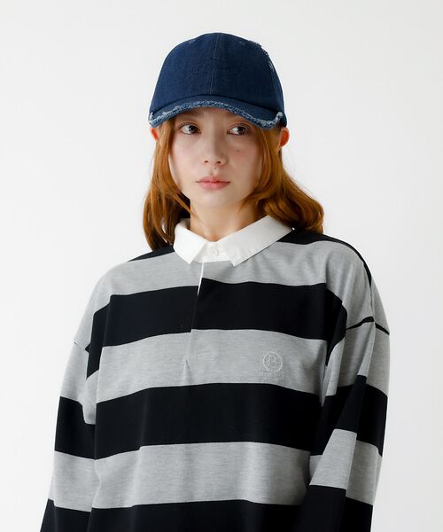 Rouge vif la cle / ルージュ・ヴィフ ラクレ ハット | 【FRUIT OF THE LOOM/フルーツ・オブ・ザ・ルーム】ダメージデニム | 詳細17