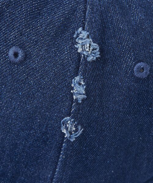 Rouge vif la cle / ルージュ・ヴィフ ラクレ ハット | 【FRUIT OF THE LOOM/フルーツ・オブ・ザ・ルーム】ダメージデニム | 詳細8