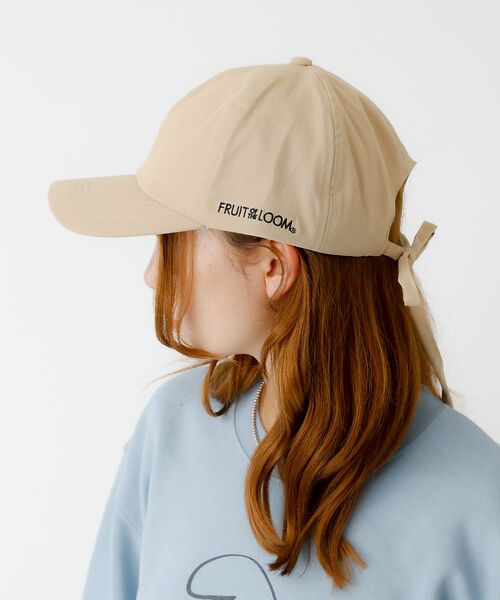 Rouge vif la cle / ルージュ・ヴィフ ラクレ ハット | 【FRUIT OF THE LOOM/フルーツ・オブ・ザ・ルーム】リボンキャップ | 詳細5