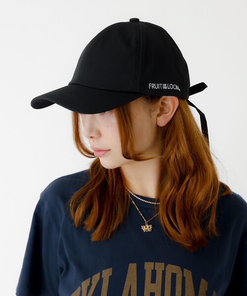 Rouge vif la cle / ルージュ・ヴィフ ラクレ ハット | 【FRUIT OF THE LOOM/フルーツ・オブ・ザ・ルーム】リボンキャップ | 詳細17