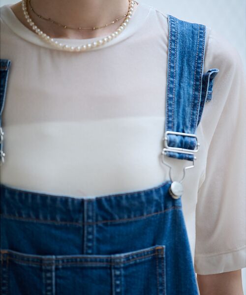 Rouge vif la cle / ルージュ・ヴィフ ラクレ Tシャツ | 【MICA&DEAL/マイカアンドディール】ベロアTEE / シアーベロア / | 詳細4