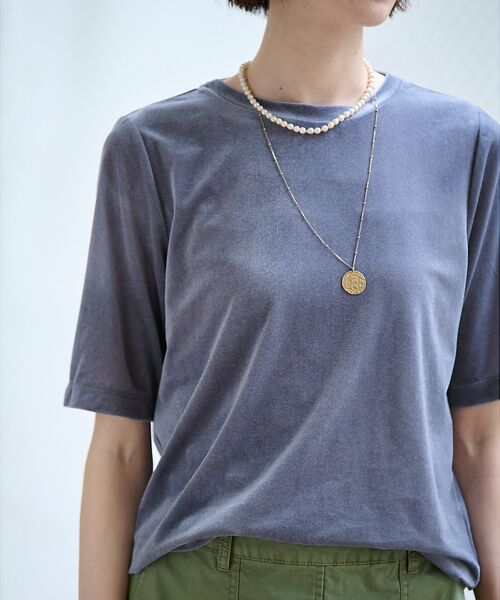 Rouge vif la cle / ルージュ・ヴィフ ラクレ Tシャツ | 【MICA&DEAL/マイカアンドディール】ベロアTEE / シアーベロア / | 詳細11