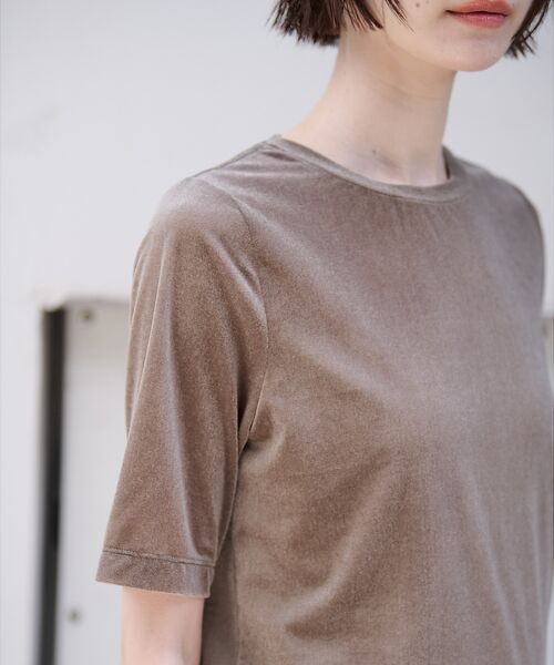 Rouge vif la cle / ルージュ・ヴィフ ラクレ Tシャツ | 【MICA&DEAL/マイカアンドディール】ベロアTEE / シアーベロア / | 詳細19