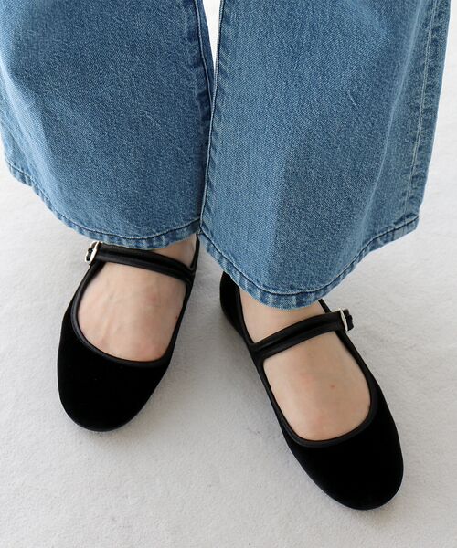 Rouge vif la cle / ルージュ・ヴィフ ラクレ バレエシューズ | 【ALBEROLA / アルベローラ】ベロア メリージェーン | 詳細1