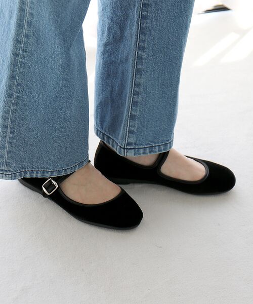 Rouge vif la cle / ルージュ・ヴィフ ラクレ バレエシューズ | 【ALBEROLA / アルベローラ】ベロア メリージェーン | 詳細2