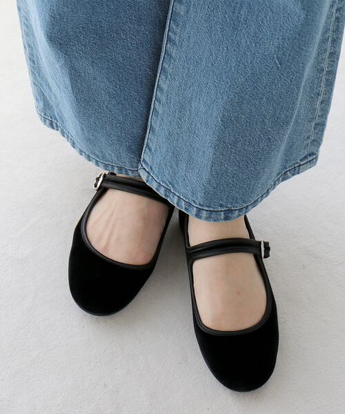 Rouge vif la cle / ルージュ・ヴィフ ラクレ バレエシューズ | 【ALBEROLA / アルベローラ】ベロア メリージェーン | 詳細8