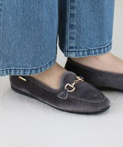 Rouge vif la cle / ルージュ・ヴィフ ラクレ シューズ | 【ALBEROLA / アルベローラ】ベロア ビットローファー / フラットシュ