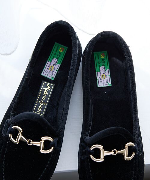 Rouge vif la cle / ルージュ・ヴィフ ラクレ シューズ | 【ALBEROLA / アルベローラ】ベロア ビットローファー / フラットシュ | 詳細7