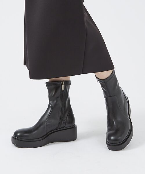 Rouge vif la cle / ルージュ・ヴィフ ラクレ ブーツ(ショート丈) | 追加【Mollini/モリーニ】厚底 ストレッチブーツ / プラットフォーム / | 詳細1