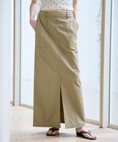 Rouge vif la cle / ルージュ・ヴィフ ラクレ ロング・マキシ丈スカート | 【MICA&DEAL/マイカアンドディール】ミリタリースカート / スリット /