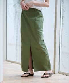 Rouge vif la cle / ルージュ・ヴィフ ラクレ ロング・マキシ丈スカート | 【MICA&DEAL/マイカアンドディール】ミリタリースカート / スリット /