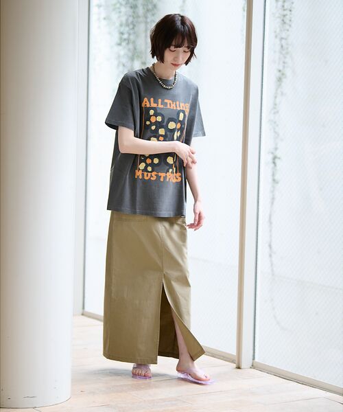 Rouge vif la cle / ルージュ・ヴィフ ラクレ ロング・マキシ丈スカート | 【MICA&DEAL/マイカアンドディール】ミリタリースカート / スリット / | 詳細6