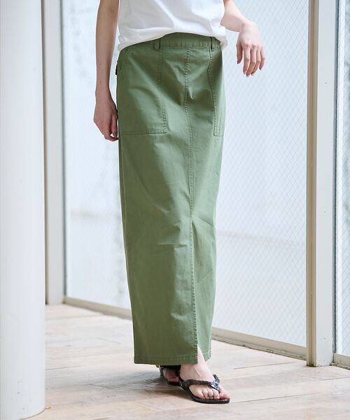 Rouge vif la cle / ルージュ・ヴィフ ラクレ ロング・マキシ丈スカート | 【MICA&DEAL/マイカアンドディール】ミリタリースカート / スリット / | 詳細8