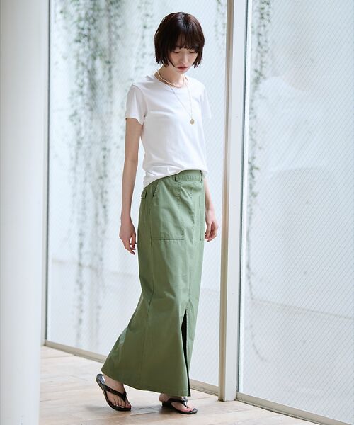 Rouge vif la cle / ルージュ・ヴィフ ラクレ ロング・マキシ丈スカート | 【MICA&DEAL/マイカアンドディール】ミリタリースカート / スリット / | 詳細20