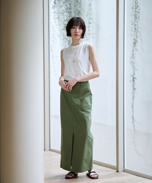 Rouge vif la cle / ルージュ・ヴィフ ラクレ ロング・マキシ丈スカート | 【MICA&DEAL/マイカアンドディール】ミリタリースカート / スリット / | 詳細25