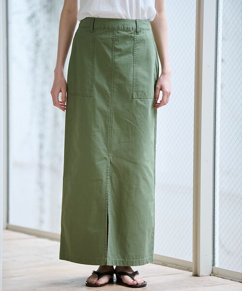 Rouge vif la cle / ルージュ・ヴィフ ラクレ ロング・マキシ丈スカート | 【MICA&DEAL/マイカアンドディール】ミリタリースカート / スリット / | 詳細11