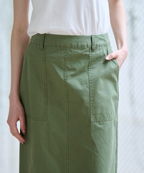 Rouge vif la cle / ルージュ・ヴィフ ラクレ ロング・マキシ丈スカート | 【MICA&DEAL/マイカアンドディール】ミリタリースカート / スリット / | 詳細16