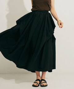 Rouge vif la cle / ルージュ・ヴィフ ラクレ ロング・マキシ丈スカート | ギャザーサイドデザイン ロングスカート