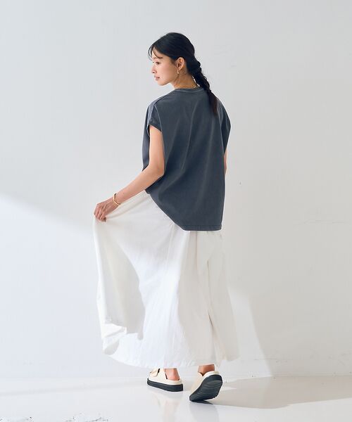 Rouge vif la cle / ルージュ・ヴィフ ラクレ ロング・マキシ丈スカート | ギャザーサイドデザイン ロングスカート | 詳細11