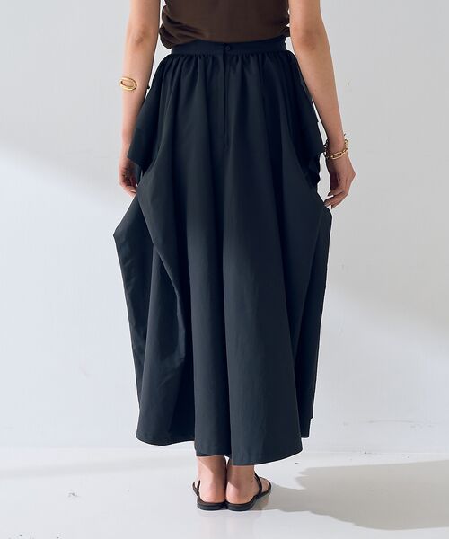 Rouge vif la cle / ルージュ・ヴィフ ラクレ ロング・マキシ丈スカート | ギャザーサイドデザイン ロングスカート | 詳細29