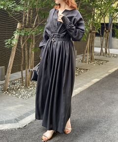 Rouge vif la cle / ルージュ・ヴィフ ラクレ ワンピース | ヴィンテージキュプラウエストマークワンピース