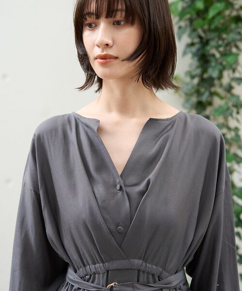 Rouge vif la cle / ルージュ・ヴィフ ラクレ ワンピース | ヴィンテージキュプラウエストマークワンピース | 詳細13