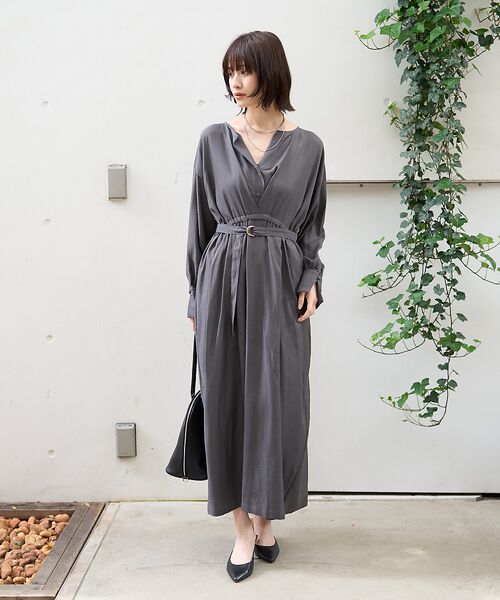 Rouge vif la cle / ルージュ・ヴィフ ラクレ ワンピース | ヴィンテージキュプラウエストマークワンピース | 詳細2