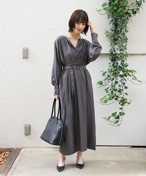 Rouge vif la cle / ルージュ・ヴィフ ラクレ ワンピース | ヴィンテージキュプラウエストマークワンピース | 詳細3