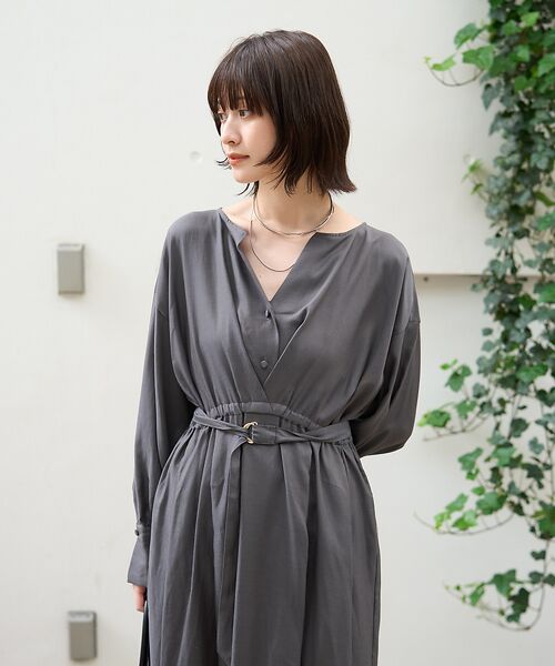 Rouge vif la cle / ルージュ・ヴィフ ラクレ ワンピース | ヴィンテージキュプラウエストマークワンピース | 詳細7