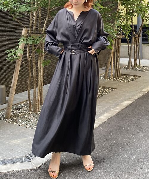 Rouge vif la cle / ルージュ・ヴィフ ラクレ ワンピース | ヴィンテージキュプラウエストマークワンピース | 詳細17