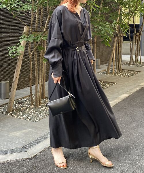 Rouge vif la cle / ルージュ・ヴィフ ラクレ ワンピース | ヴィンテージキュプラウエストマークワンピース | 詳細18