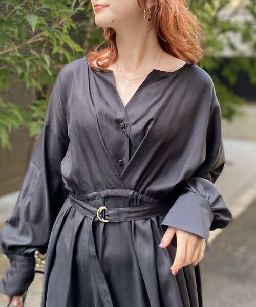 Rouge vif la cle / ルージュ・ヴィフ ラクレ ワンピース | ヴィンテージキュプラウエストマークワンピース | 詳細20