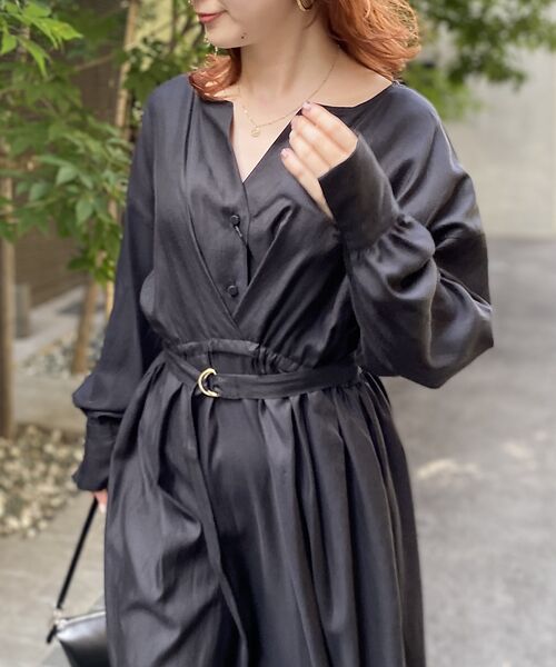 Rouge vif la cle / ルージュ・ヴィフ ラクレ ワンピース | ヴィンテージキュプラウエストマークワンピース | 詳細21