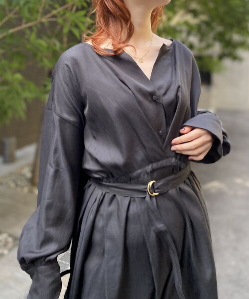 Rouge vif la cle / ルージュ・ヴィフ ラクレ ワンピース | ヴィンテージキュプラウエストマークワンピース | 詳細22