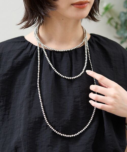 Rouge vif la cle/ルージュ・ヴィフ ラクレ スーパーロングネックレス シルバー F Rouge vif la cle/ルージュ・ヴィフ ラクレ スーパーロングネックレス シルバー F