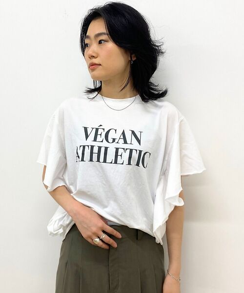 Rouge vif la cle / ルージュ・ヴィフ ラクレ Tシャツ | 【MICA＆DEAL/マイカ＆ディール】VEGAN ATHLETIC ロゴフリル | 詳細1