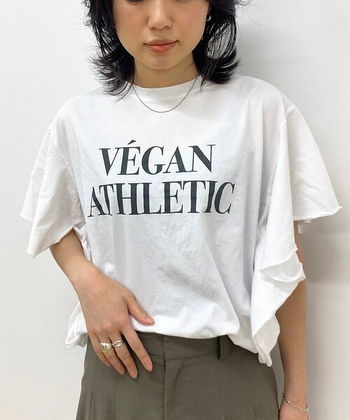 Rouge vif la cle / ルージュ・ヴィフ ラクレ Tシャツ | 【MICA＆DEAL/マイカ＆ディール】VEGAN ATHLETIC ロゴフリル | 詳細3