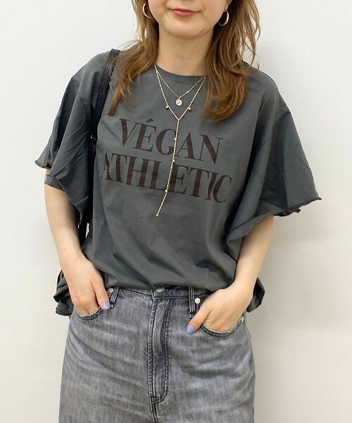 Rouge vif la cle / ルージュ・ヴィフ ラクレ Tシャツ | 【MICA＆DEAL/マイカ＆ディール】VEGAN ATHLETIC ロゴフリル | 詳細17