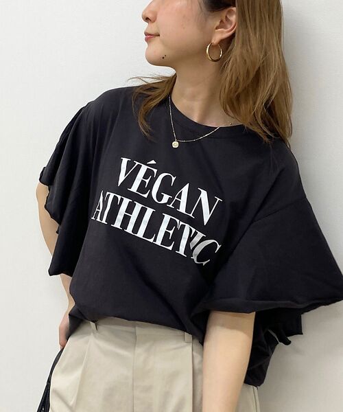 Rouge vif la cle / ルージュ・ヴィフ ラクレ Tシャツ | 【MICA＆DEAL/マイカ＆ディール】VEGAN ATHLETIC ロゴフリル | 詳細22