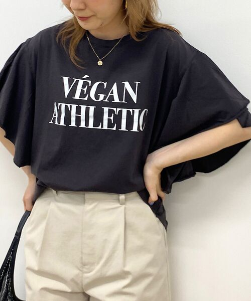 Rouge vif la cle / ルージュ・ヴィフ ラクレ Tシャツ | 【MICA＆DEAL/マイカ＆ディール】VEGAN ATHLETIC ロゴフリル | 詳細23