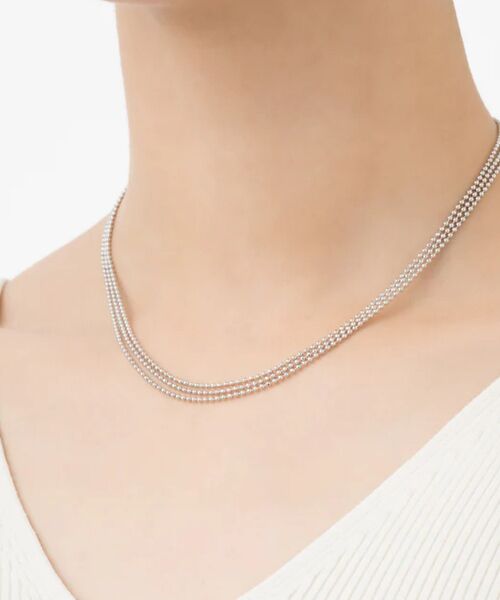 Rouge vif la cle / ルージュ・ヴィフ ラクレ ネックレス・ペンダント・チョーカー | 【MARIHA/マリハ】Silent RainNLスターライト3連 ネックレス | 詳細5