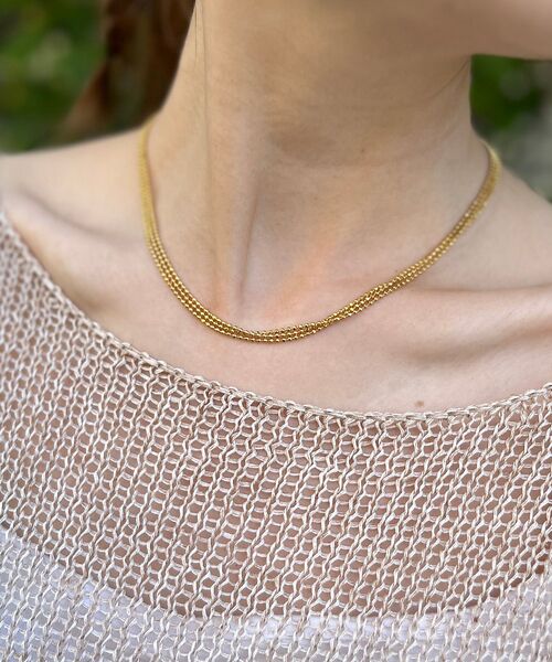 Rouge vif la cle / ルージュ・ヴィフ ラクレ ネックレス・ペンダント・チョーカー | 【MARIHA/マリハ】Silent RainNLスターライト3連 ネックレス | 詳細10