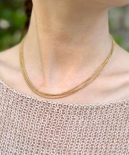 Rouge vif la cle / ルージュ・ヴィフ ラクレ ネックレス・ペンダント・チョーカー | 【MARIHA/マリハ】Silent RainNLスターライト3連 ネックレス | 詳細11