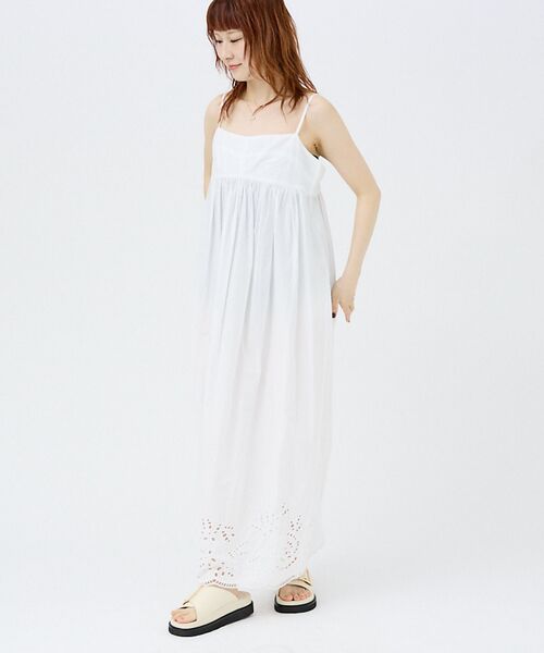 Rouge vif la cle / ルージュ・ヴィフ ラクレ ワンピース | 【PROTAGONISTA/プロタゴニスタ】カットワークキャミワンピース | 詳細1